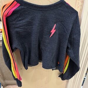 Aviator Nation Cropped Crewneck